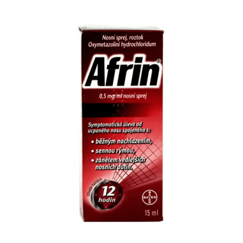 E-shop AFRIN 0,5 mg / ml nosový sprej 15 ml
