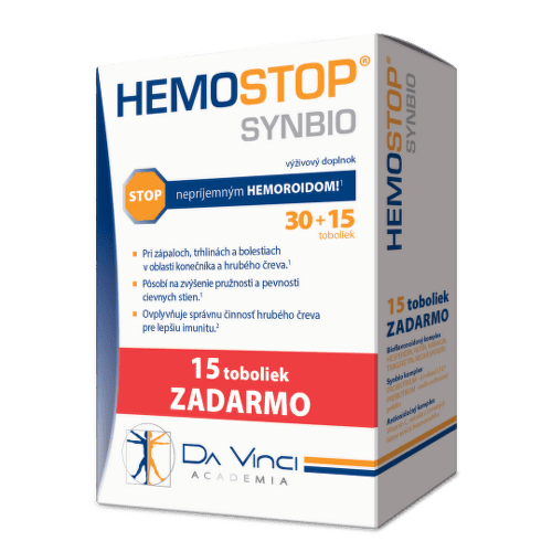 E-shop DA VINCI Hemostop synbio 30 + 15 kapsúl ZADARMO