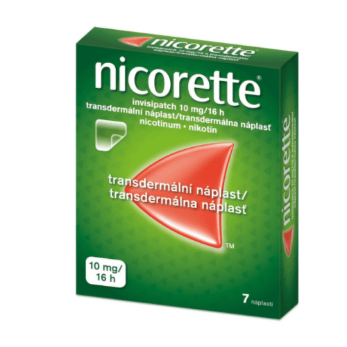 E-shop NICORETTE Invisipatch 10 mg/16 h transparentná náplasť 7 ks