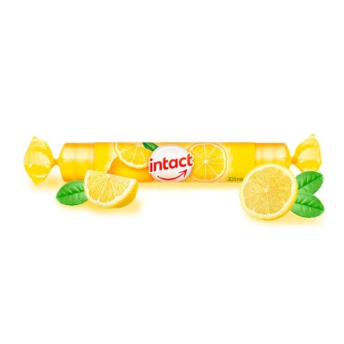 E-shop INTACT rolka hroznový cukor s vitamínom C príchuť citrón 40 g