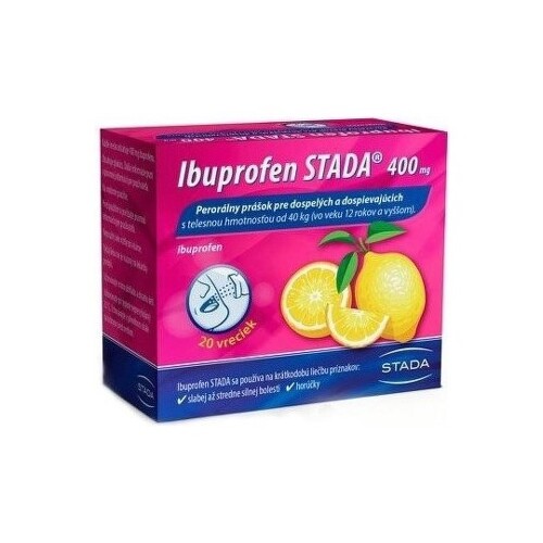E-shop STADA Ibuprofen 400 mg perorálny prášok 20 vreciek
