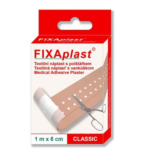 E-shop FIXAPLAST Classic náplasť 1m x 6cm 1 kus