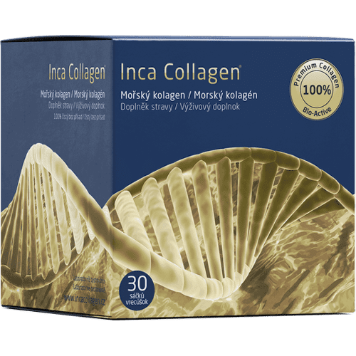 INCA COLLAGEN 100% morský kolagén v prášku 30 vrecúšok - balenie 3 ks