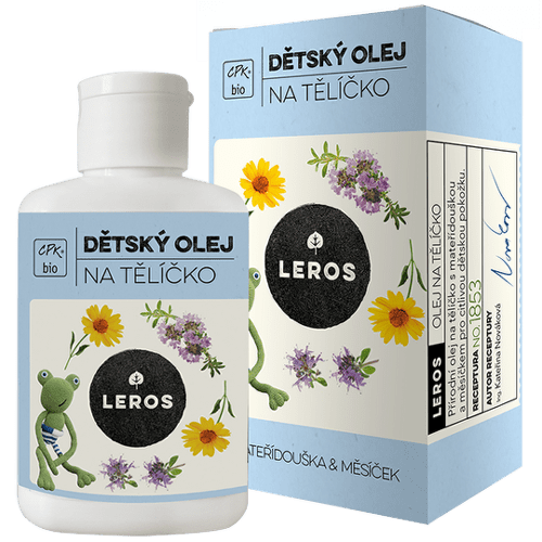 E-shop LEROS Bio detský olej na telíčko s materinou dúškou a nechtíkom 100 ml