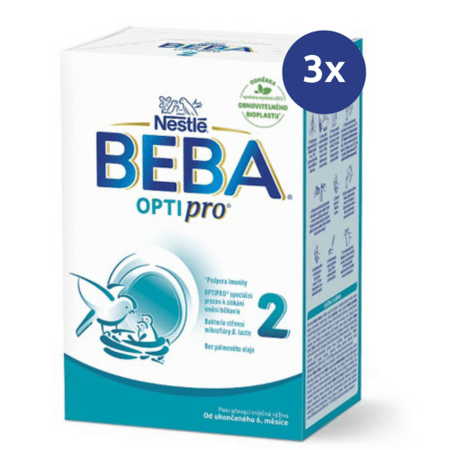E-shop BEBA OPTIPRO 2 Následná dojčenská výživa od ukonč. 6. mesiaca 500 g - balenie 3 ks
