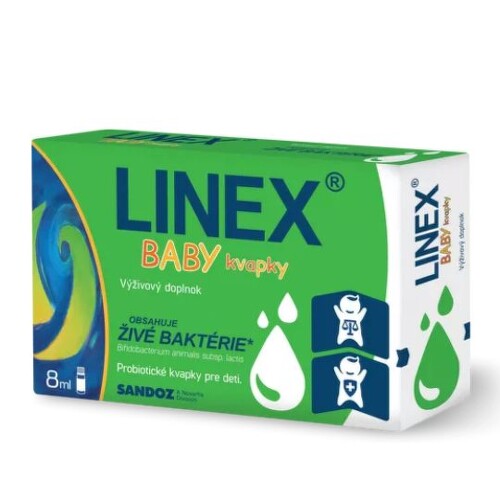 E-shop LINEX Baby kvapky + vitamín D3 1x8 ml