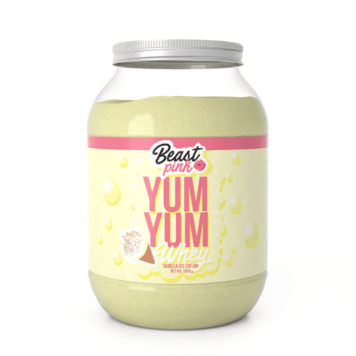 E-shop GYMBEAM Beastpink yum yum whey protein vanilla ice cream 1000 g