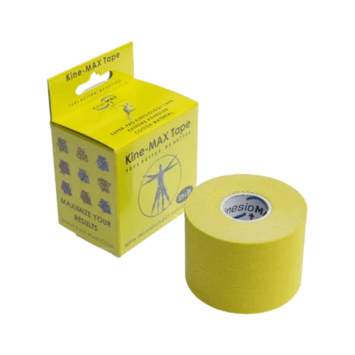 E-shop KINE-MAX Super-pro cotton kinesiology tape žltá tejpovacia páska 5 cm x 5 m 1 ks