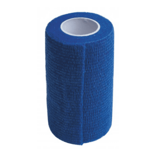 E-shop KINE-MAX Cohesive elastic bandage elastické samofixačné ovínadlo modré 10 cm x 4,5 m 1 ks