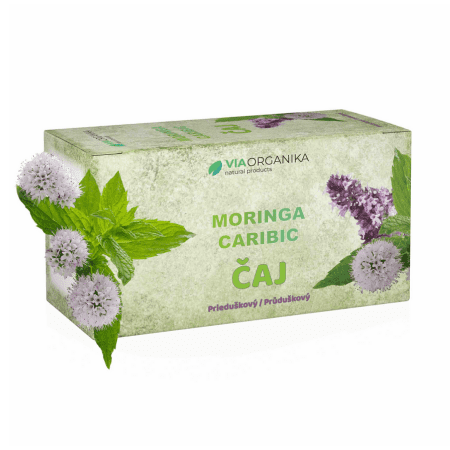 E-shop VIA ORGANIKA Moringa caribic čaj prieduškový 30 g