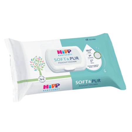 E-shop HIPP Babysanft soft & pur čistiace vlhčené obrúsky 48 ks