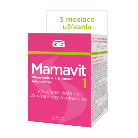 E-shop GS Mamavit 1 plánovanie a 1. trimester 90 tabliet