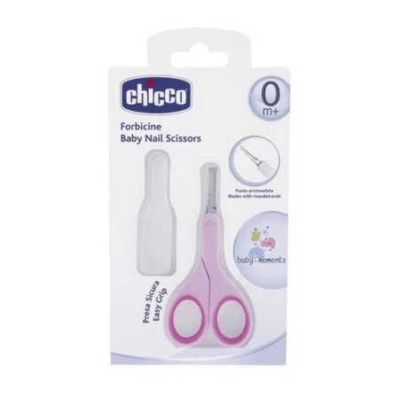 E-shop CHICCO Nožnice baby ružové 0m+ 1 ks