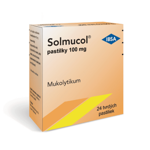 SOLMUCOL 100 mg pastilky 24 ks kúpite na Benulekaren.sk
