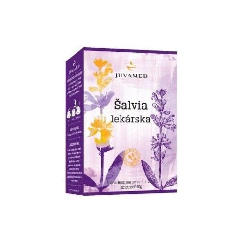 JUVAMED ŠALVIA LEKÁRSKA bylinný čaj - VŇAŤ, 40g kúpite na Benulekaren.sk