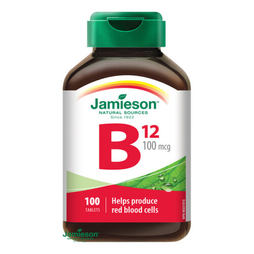 JAMIESON Vitamín B12 metylkobalamín 100 mcg 100 tabliet