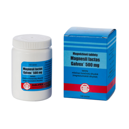 MAGNESII Lactas 500 mg 100 tabliet