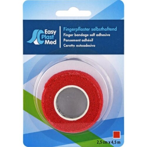 MEDIC Bandáž Finger Červená 2,5cmx4,5m, náplasť elastická (rýchloobväz) 1ks kúpite na Benulekaren.sk