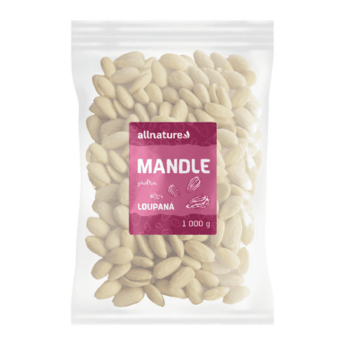 Allnature Mandle lúpané jadrá lúpané 1000 g
