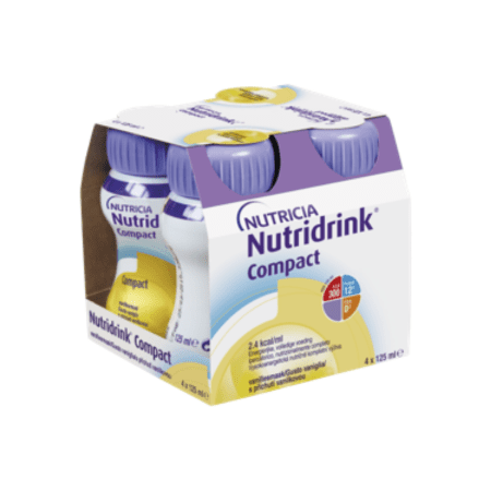 NUTRIDRINK Compact vanilková príchuť 4 x 125 ml