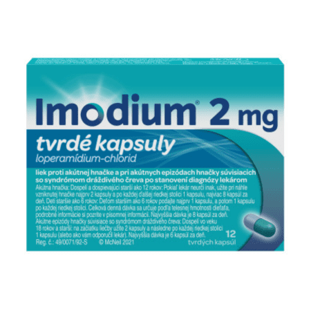 Imodium Imodium 2mg tvrdé tobolky na liečbu hnačky 12 tbl kúpite na Benulekaren.sk