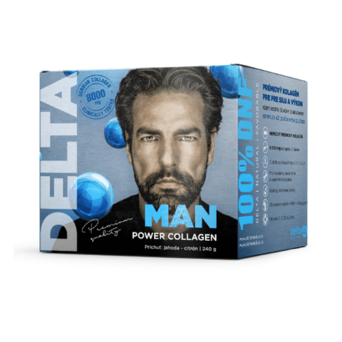 MAN POWER COLLAGEN Príchuť jahoda citrón prášok 240 g