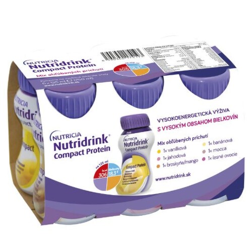 NUTRIDRINK COMPACT PROTEIN mix príchutí 6x125 ml kúpite na Benulekaren.sk