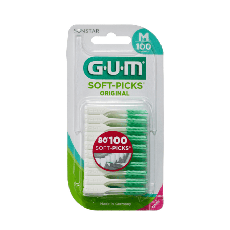 G.U.M Soft-Picks mezizubná kefka gumová M 100 kusov