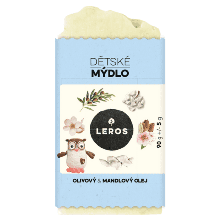 LEROS Detské mydlo olivový a mandľový olej 90 g