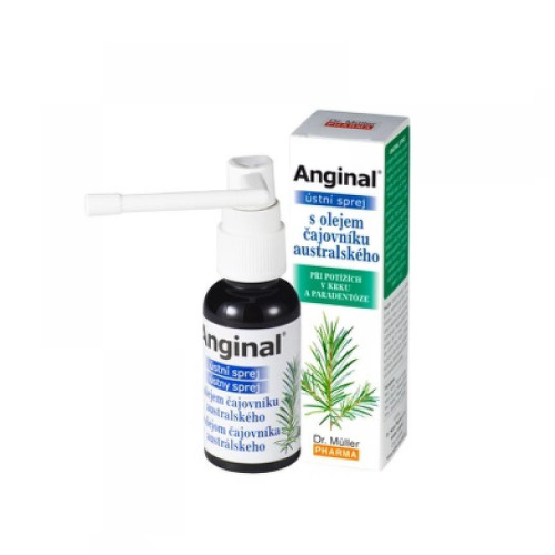 Dr. Müller Anginal® ústny sprej pri zápale v krku a ústnej dutine 30 ml