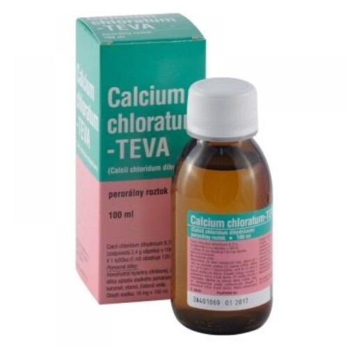 TEVA PHARMA Calcium Chloratum Teva perorálny roztok pri nedostatku vápnika 100 ml kúpite na Benulekaren.sk