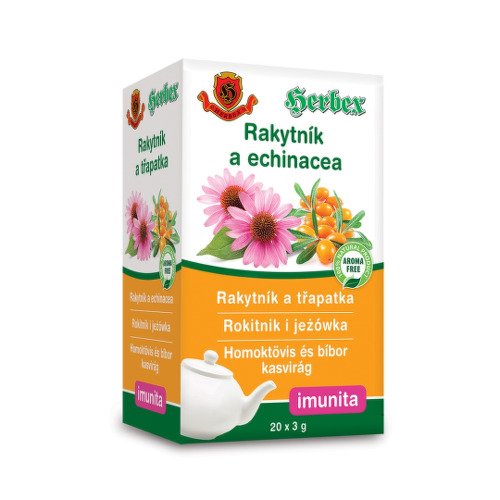 HERBEX Rakytník a echinacea vrecúška bylinný čaj na podporu imunitného systému 20 ks kúpite na Benulekaren.sk