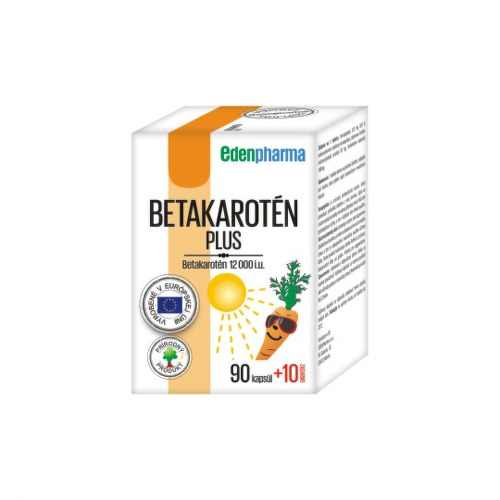 EDENPHARMA Betakarotén plus 90 + 10 kapsúl zadarmo 100 ks kúpite na Benulekaren.sk