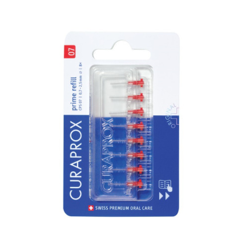 CURAPROX CPS 07 prime refill červené medzizubné kefky bez držiaka 8 ks kúpite na Benulekaren.sk