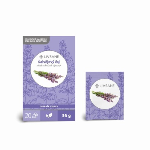 LIVSANE Šalviový čaj bylinný čaj 20x1,8 g