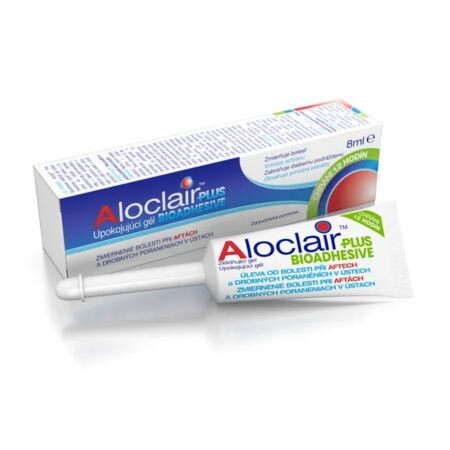 Aloclair PLUS BIOADHESIVE upokojujúci gél pri aftách a drobných poraneniach úst 8 ml