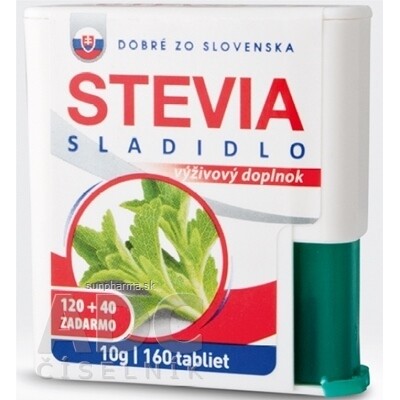 E-shop DOBRÉ ZO SLOVENSKA Stevia 120 + 40 tabliet ZADARMO
