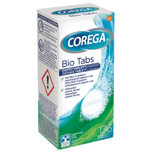 E-shop COREGA Bio tabs čistiace tablety 136 ks