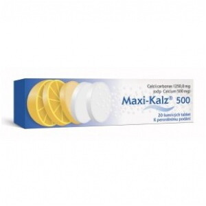 Maxi-Kalz 500 tbl eff 20x500mg