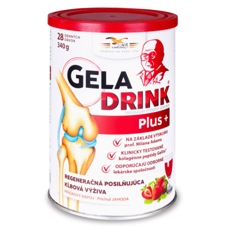 GELADRINK Plus kĺbová výživa jahodový nápoj 340 g