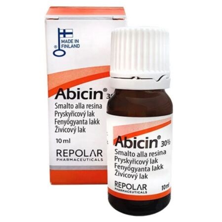 Abicin 30% živicový lak na nechty (inov. 2025) 10 ml
