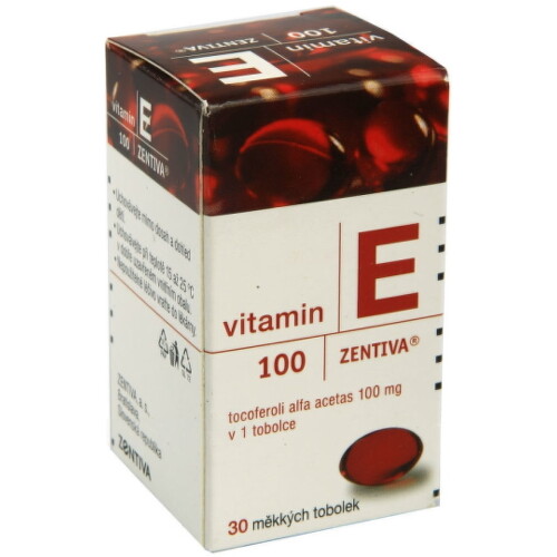 E-shop ZENTIVA Vitamín E 100 mg 30 kapsúl