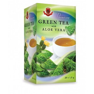 E-shop HERBEX Premium green tea s aloe vera 20 x 1,5 g