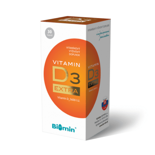 E-shop BIOMIN Vitamín D3 extra 30 kapsúl