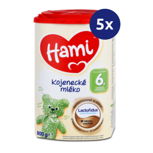 E-shop HAMI Dojčenské mlieko 6+ 800 g - balenie 5 ks