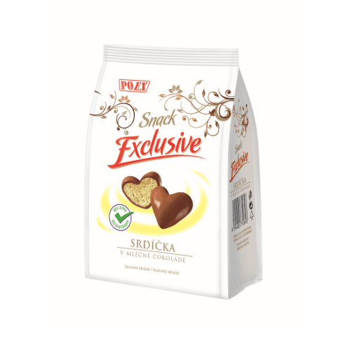 E-shop POEX Srdiečka v mliečnej čokoláde 90 g