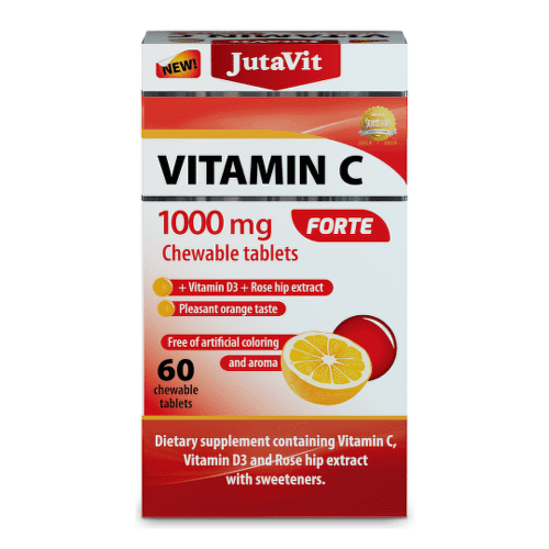 E-shop JUTAVIT Vitamín C 1000 mg forte s vitamínom D3 60 tabliet