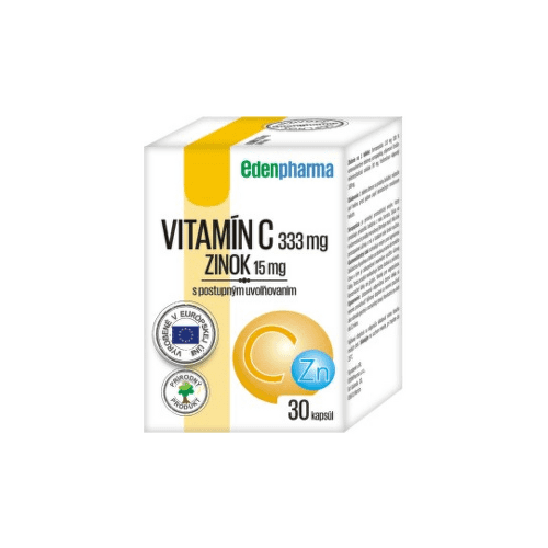 E-shop EDENPHARMA Vitamín C + zinok 30 kapsúl