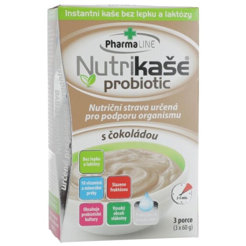 E-shop NUTRIKAŠA Probiotic - proteinová s čokoládou 3 x 60 g