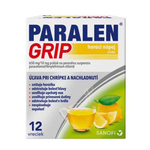 E-shop PARALEN Grip horúci nápoj citrón 12 vrecúšok